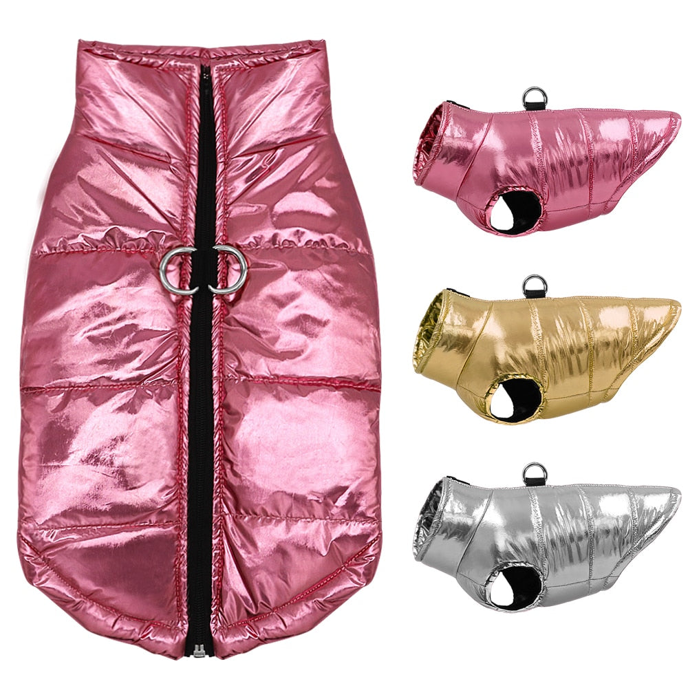 Waterproof Dog Jacket Winter Warm Vest.