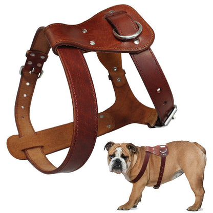 Genuine Leather Dog Harness