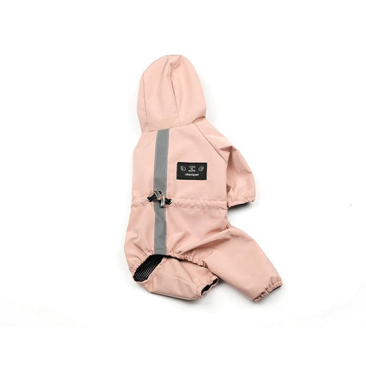 Sweat-Absorbent Reflective Dog Raincoat
