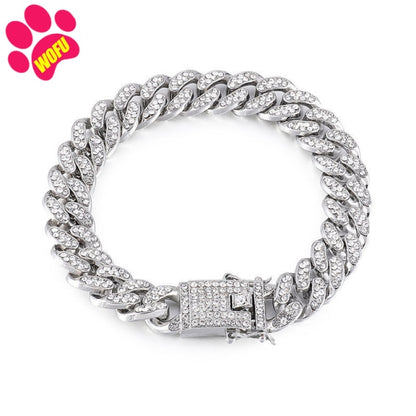 Diamond Gold Dog Collar