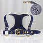 Leather Dog Harness and Leash Set